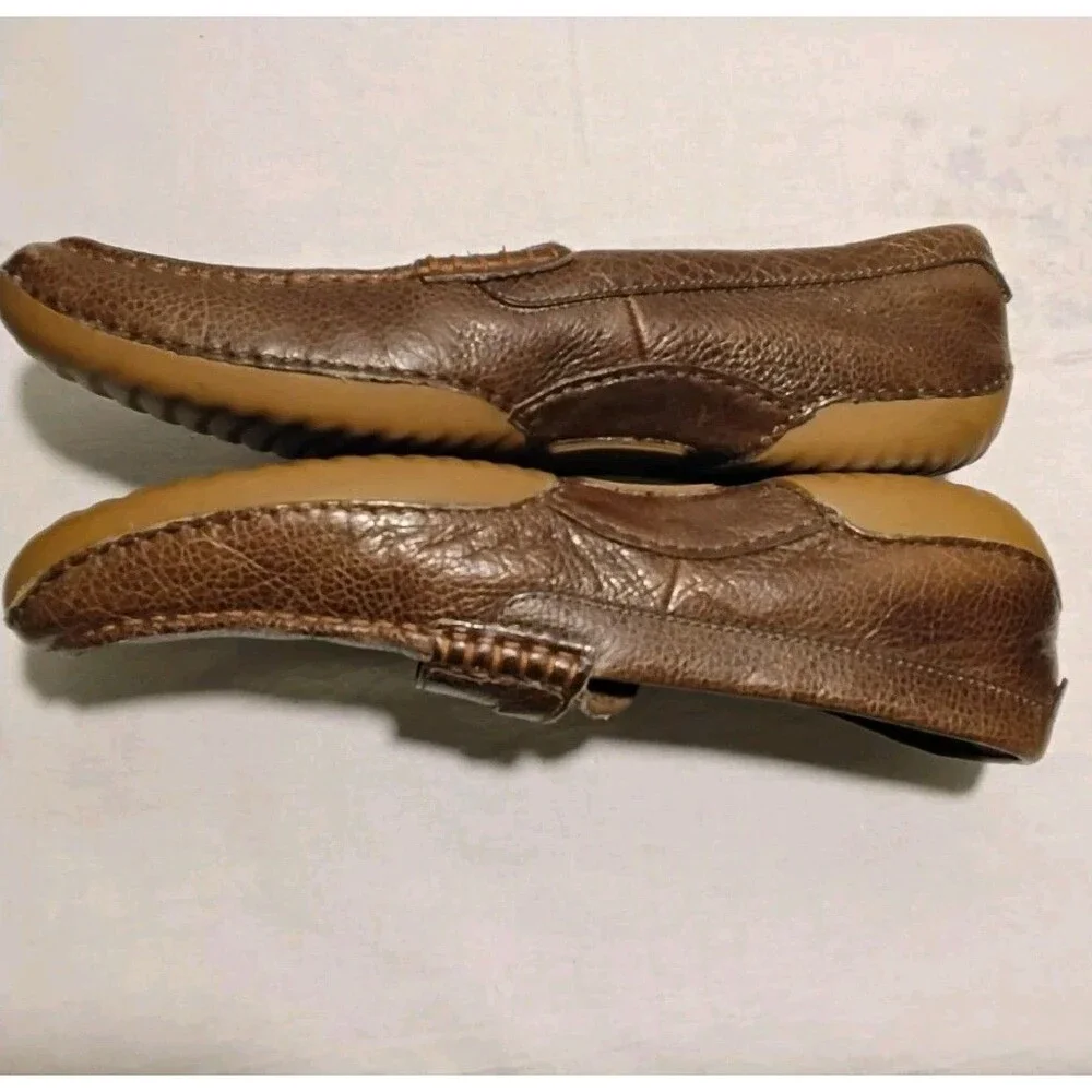 Cole Haan Motogrand Line Pebbled Leather Driving Casual Loafers Mens Size 8.5M